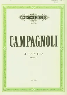 41 Caprices Opus 22 - Bartolomeo Campagnoli