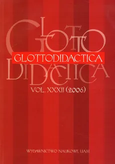 Glottodidactica vol. XXXII (2006)