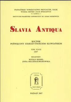 Slavia Antiqua Tom 48/2007