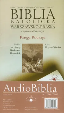 Biblia katolicka warszawsko praska Księga Rodzaju CD