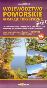 Województwo Pomorskie mapa turystyczno samochodowa 1:220 000