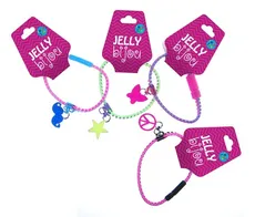 Bransoletka zipper 4 wzory 12 sztuk w opakowaniu