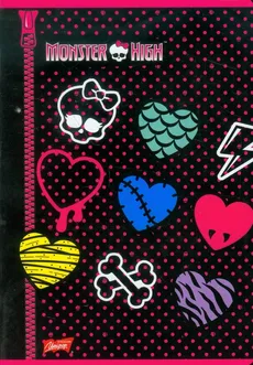Zeszyt A5 Monster High w kratkę 60 stron serca
