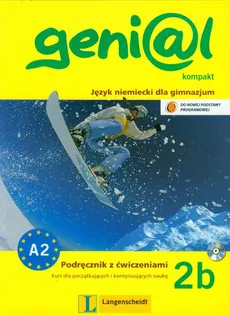 Genial 2B Kompakt Podręcznik z ćwiczeniami + CD Język niemiecki dla gimnazjum. Kurs dla początkujących i kontynuujących naukę - Outlet - Hermann Funk, Michael Koenig
