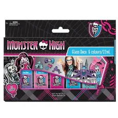 Farby witrażowe 6 kolorów Monster High