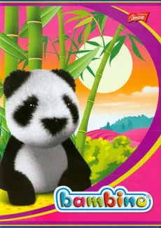 Zeszyt A5 Bambino w trzy linie 16 kartek linia dwukolorowa Panda