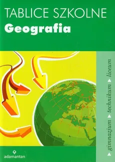 Tablice szkolne Geografia - Outlet - Witold Mizerski, Jadwiga Żukowska, Jan Żukowski