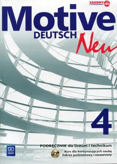 Motive Deutsch Neu 4 Podręcznik z płytą CD Zakres podstawowy i rozszerzony - Outlet - Alina Jarząbek, Danuta Koper