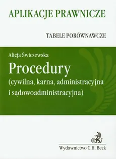 Procedury Tabele porównawcze - Alicja Świczewska