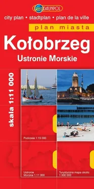 Kołobrzeg Ustronie Morskie Plan miasta 1:11 000