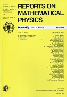 Reports on Mathematical Physics 75/2 2015 Pergamon