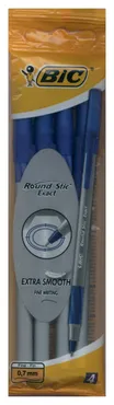 Długopis Round Stic Exact Niebieski 4 sztuki