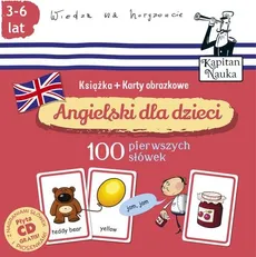Angielski dla dzieci 100 pierwszych słów Książka + karty obrazkowe
