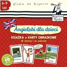 Angielski dla dzieci W domu i w szkole Książka + Karty obrazkowe