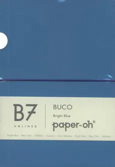Notatnik B7 Paper-oh Buco Bright Blue gładki