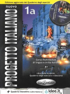 Nuovo Progetto Italiano 1A Podręcznik + ćwiczenia + płyta DVD + płyta CD - Sandro Magnelli, Telis Marin