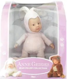 Lalka Anne Geddes Siedzący króliczek różowy
