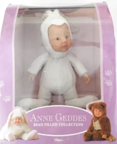 Lalka Anne Geddes Siedzący króliczek biały