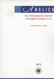 Anglica An International Journal of English Studies 21/2 2012