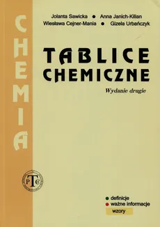 Tablice chemiczne - Outlet - Wiesława Cejner-Mania, Anna Janich-Kilian, Jolanta Sawicka