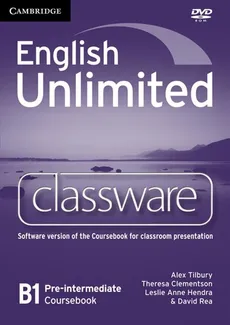 English Unlimited Pre-intermediate Classware DVD - Theresa Clement, Alex Tilbury