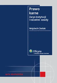 Prawo karne Zarys instytucji i naczelne zasady - Outlet - Wojciech Cieślak