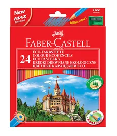 Kredki Faber-Castell Zamek 24 kolory + temperówka