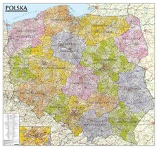 Polska mapa administracyjno-samochodowa 1:570 000 listwa