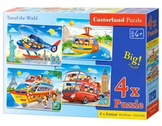 4x1 Puzzle 8-12-15-20 Travel the World