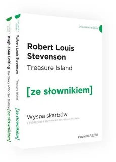 Wyspa skarbów / Dr Dollitle i jego zwierzęta z podręcznym słownikiem angielsko-polskim - Stevenson Robert Louis, Hugh Lofting