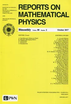 Reports on Mathematical Physics 80/2 2017