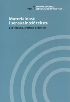 Materialność i sensualność tekstu - Outlet - Magdalena Abramczyk, et al.