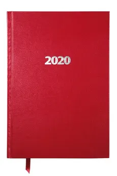 Kalendarz 2020 A5 książkowy dzienny czerwony