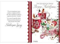 Karnet Życzenia Boże Narodzenie z Kopertą