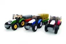 Traktor + przyczepa 1:32 niebieski