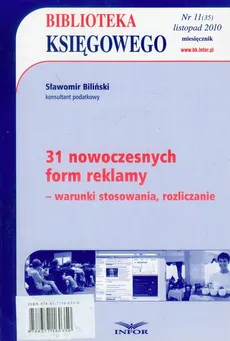31 nowoczesnych form reklamy - Sławomir Biliński