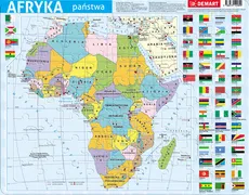 Puzzle ramkowe 72 Afryka mapa polityczna