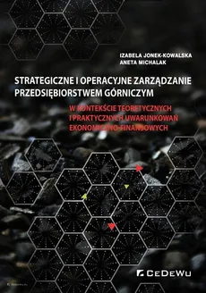 Strategiczne i operacyjne zarządzanie przedsiębiorstwem górniczym - Izabela Jonek-Kowalska, Aneta Michalak