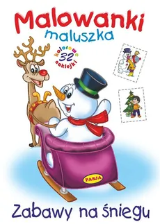 Malowanki maluszka Zabawy na śniegu - Ernest Błędowski
