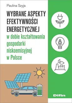 Wybrane aspekty efektywności energetycznej w dobie kształtowania gospodarki niskoemisyjnej w Polsce - Paulina Szyja