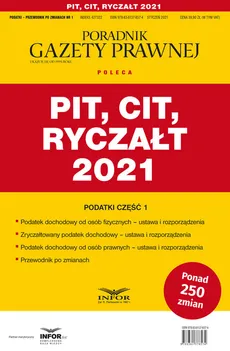 PIT CIT Ryczałt 2021 Podatki Część 1