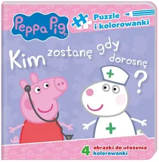 Peppa Pig Puzzle i kolorowanki Kim zostanę, gdy dorosnę?