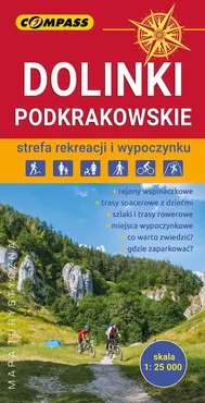 Dolinki Podkrakowskie mapa turystyczn 1:25 000