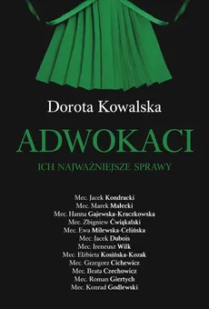 Adwokaci Ich najważniejsze sprawy - Dorota Kowalska