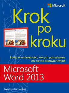 Microsoft Word 2013 Krok po kroku - Joan Lambert, Joyce Cox