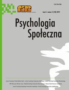 Psychologia Społeczna nr 3(18)/2011