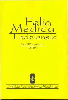 Folia Medica Lodziensia t. 39 z. 2/2012 - Praca zbiorowa