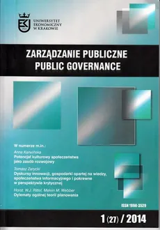 Zarządzanie Publiczne nr 1(27)/2014 - Paweł Płaneta: Sfera publiczna w przemówieniach programowych premierów III RP w latach 1989-2012