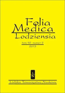 Folia Medica Lodziensia t. 40 z. 2/2013 - Praca zbiorowa