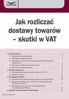 Jak rozliczać dostawy towarów – skutki w VAT - Marcin Jasiński